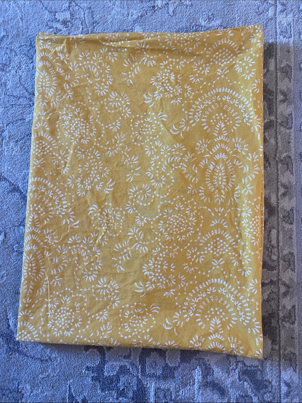 Ikea Yellow Floral Print Standard size Pillowcase Set